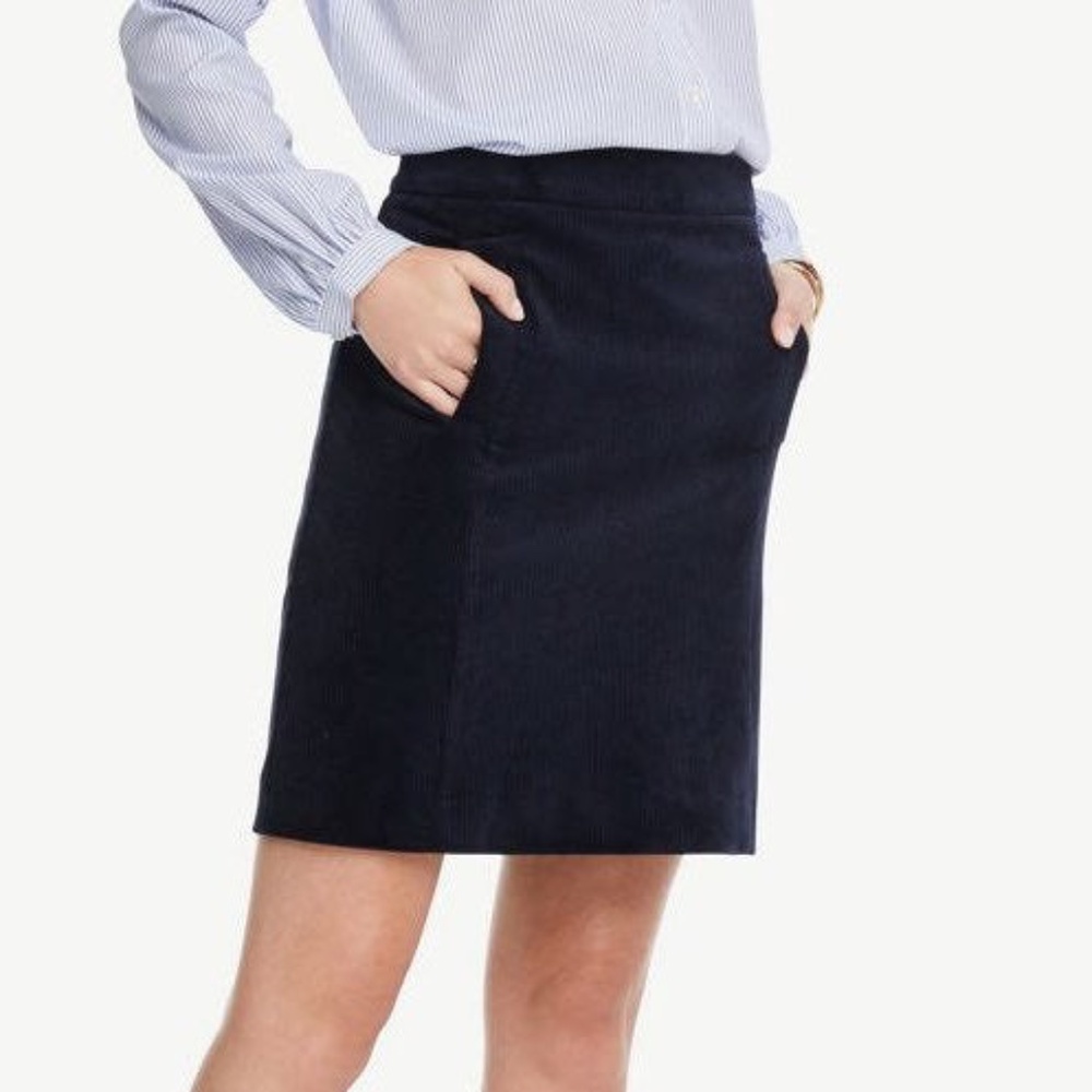 Ann Taylor Factory Corduroy A-Line Skirt